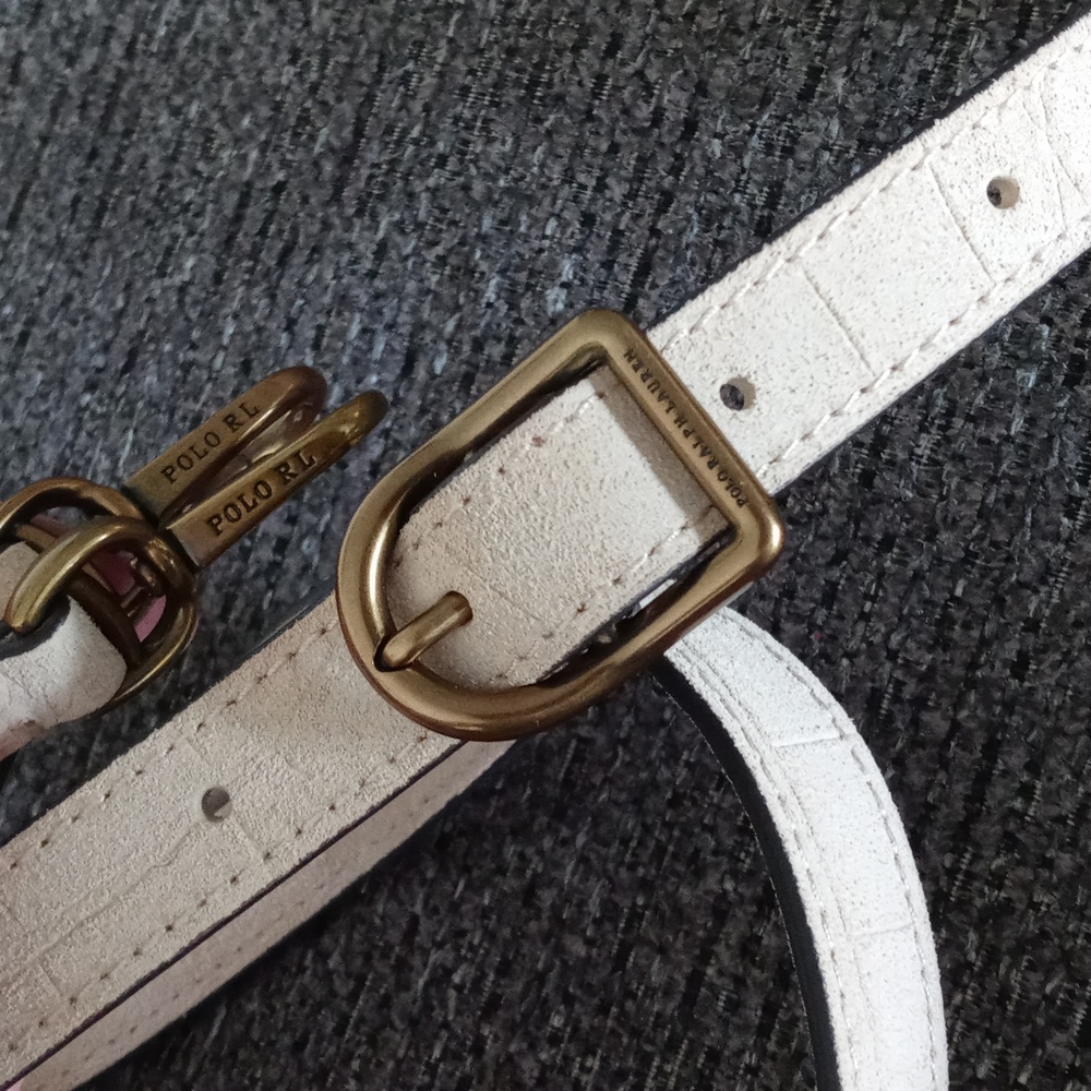 🌞HTF Polo Ralph Lauren🌞 - Suede Croc-Embossed Medium Bellport Tote Bag - Picture 12 of 16